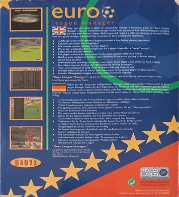 Euro League Manager_Disk1 box cover back